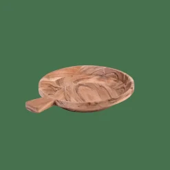 ACACIA CHIC Assiette Creuse Avec Manche Naturel^CASA Best
