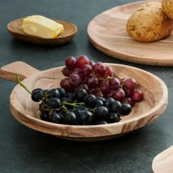 ACACIA CHIC Assiette Creuse Avec Manche Naturel^CASA Best