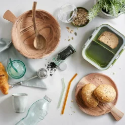 ACACIA CHIC Assiette Creuse Avec Manche Naturel^CASA Best