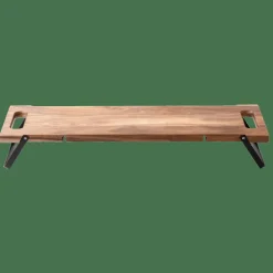 ACACIA LUX Planche à Servir /table Noir, Naturel^CASA Discount