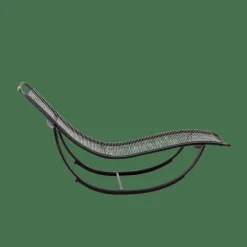 ACAPULCO Chaise Longue Basculante Noir^CASA Discount