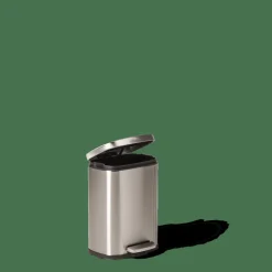 ADELE Poubelle à Pédale 5l Argent^CASA Clearance