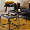 APOLLO Table D'appoint Set De 2 Noir^CASA Online