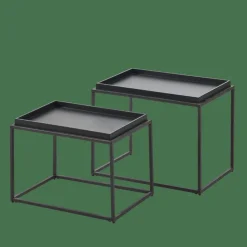 APOLLO Table D'appoint Set De 2 Noir^CASA Online