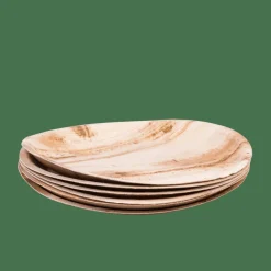 ARECA LEAF Assiettes Set De 6 Naturel^CASA