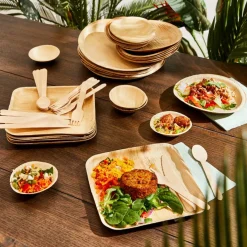 ARECA LEAF Assiettes Set De 6 Naturel^CASA