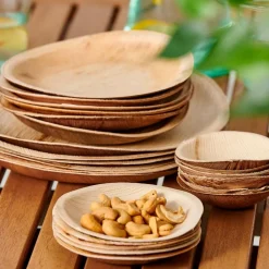 ARECA LEAF Assiettes Set De 6 Naturel^CASA