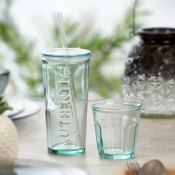 AUTHENTIC Verre Avec Paille Transparent^CASA Outlet