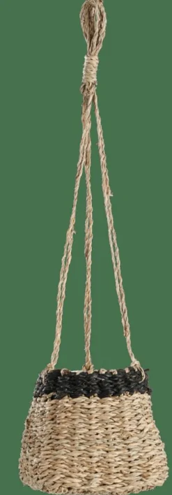 BAKU Pot à Suspendre Noir, Naturel^CASA Discount