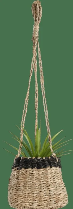 BAKU Pot à Suspendre Noir, Naturel^CASA Discount