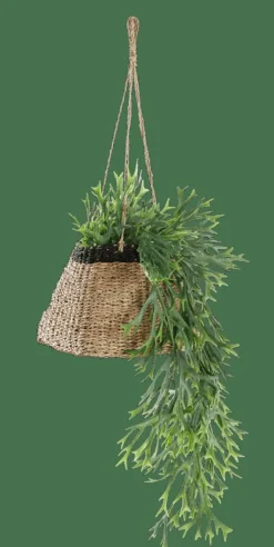 BAKU Pot à Suspendre Noir, Naturel^CASA Hot