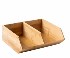 BAMBOO Boîte De Rangement à Fins Herbes Naturel^CASA Outlet