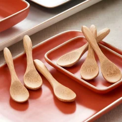 BAMBOO Cuillères Set De 6 Naturel^CASA Clearance