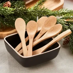 BAMBOO Cuillères Set De 6 Naturel^CASA Clearance
