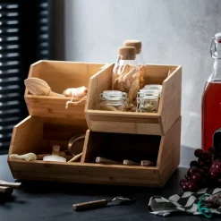 BAMBOO Organisateur Empilable Naturel^CASA Online