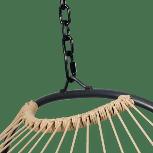 BAZAI Chaise Suspendue Avec Support Noir^CASA Sale
