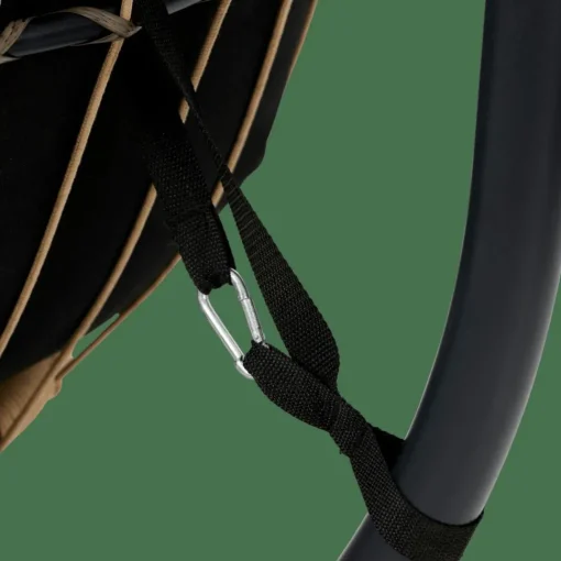 BAZAI Chaise Suspendue Avec Support Noir^CASA Sale