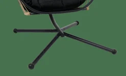 BAZAI Chaise Suspendue Avec Support Noir^CASA Sale