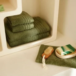 BIO SOFT Gant De Toilette Vert Foncé^CASA