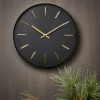 BLACK Horloge Murale Noir^CASA Outlet