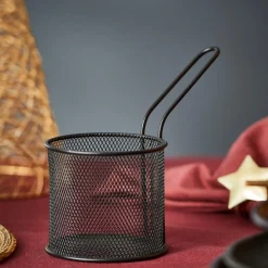 BLACK Panier à Servir Noir^CASA Discount