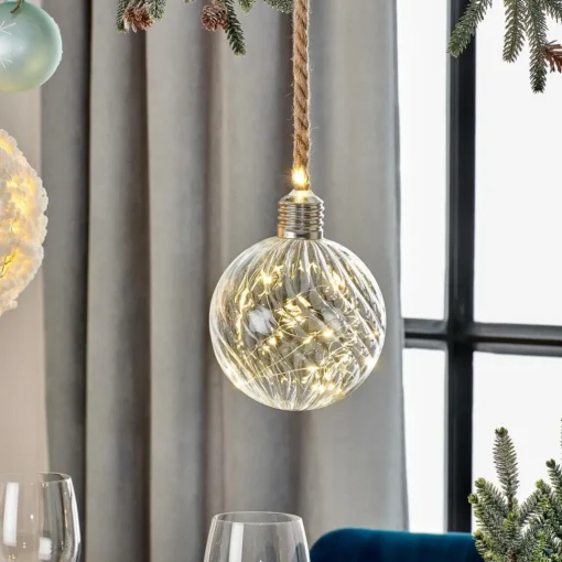 BLOXEM Boule Déco 20 LEDs Transparent^CASA Online