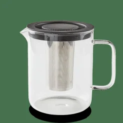 CHAI Théière 1,5 L Noir, Transparent^CASA New