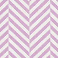 CHEVRON Set De 20 Serviettes Mauve^CASA Best