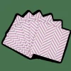 CHEVRON Set De 20 Serviettes Mauve^CASA New