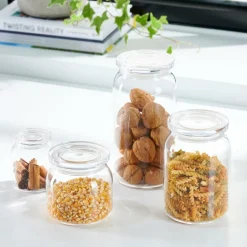 CRYSTAL Pot à Provisions Avec Couvercle Transparent^CASA Sale