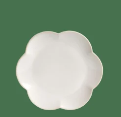 DAHLIA FLOWER Assiette Blanc^CASA Discount