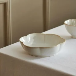 DAHLIA FLOWER Assiette Creuse Blanc^CASA Best