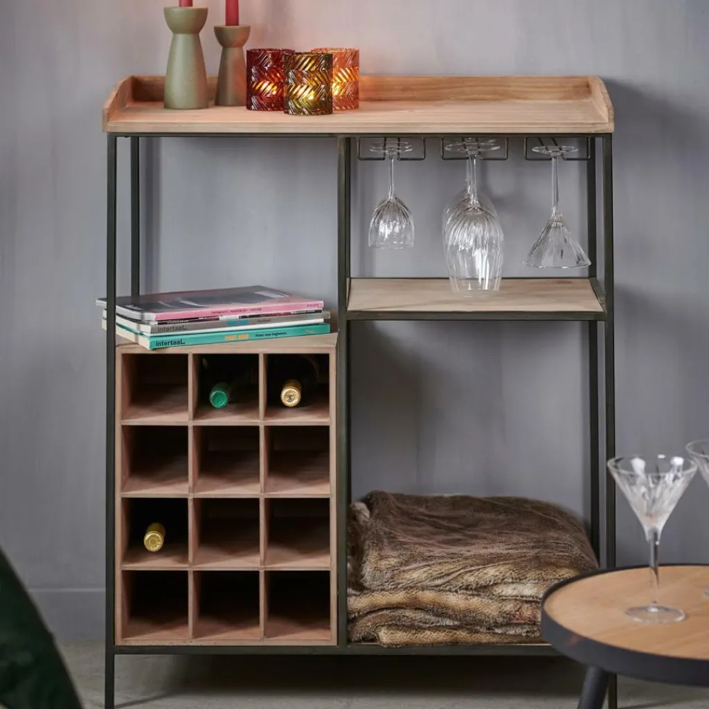 DAMIAN Étagère Murale Noir^CASA Outlet