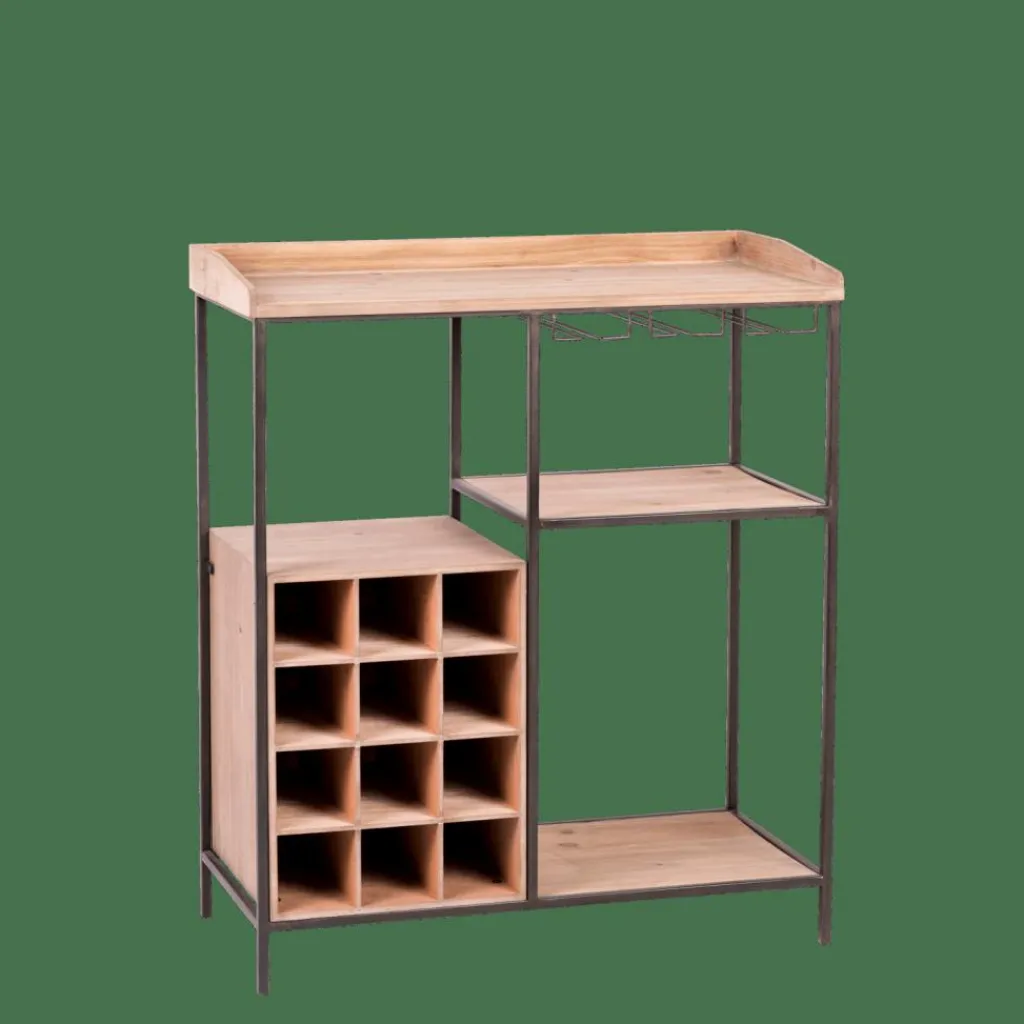 DAMIAN Étagère Murale Noir^CASA Outlet