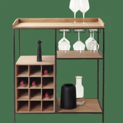 DAMIAN Étagère Murale Noir^CASA Outlet