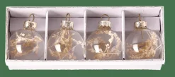 DRY FLOWER Porte-noms Set De 4 Transparent^CASA Clearance