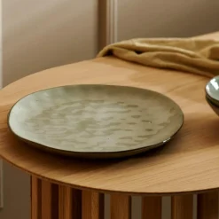 EARTH LAGOON Assiette Plate Vert Clair^CASA Clearance