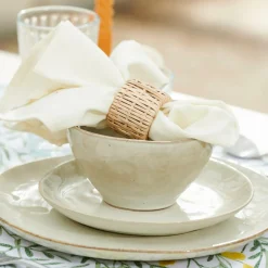 EARTH MARL Assiette à Dessert Crème^CASA Sale