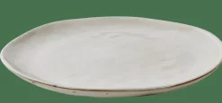 EARTH MARL Assiette Plate Crème^CASA