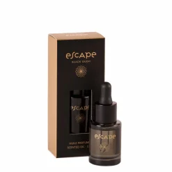 ESCAPE BLACK OUDH Bougies Chauffe-plat Parfumées Set De 9 Noir^CASA Best