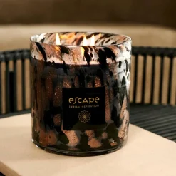 ESCAPE INDIAN INSPIRATION Bougie Parfumée Noir, Cuivre, Multicolore^CASA New