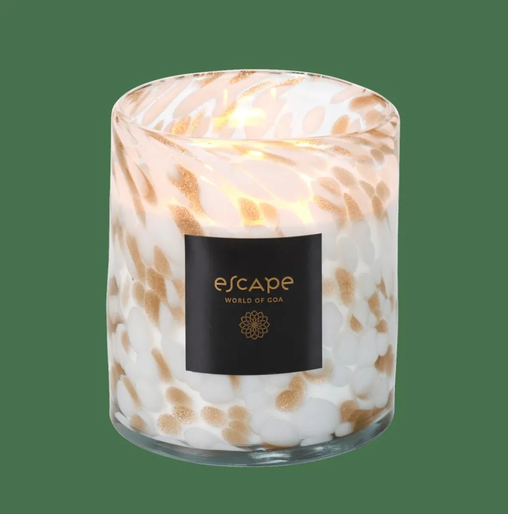 ESCAPE WORLD OF GOA Bougie Parfumée Blanc, Doré, Multicolore^CASA Discount