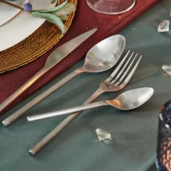 ETNA SATIN Couverts 16 Pièces Argent^CASA Online