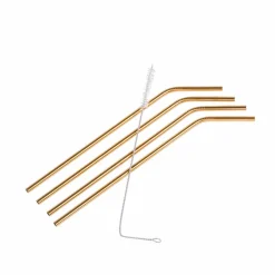 FANCY Pailles à Cocktail Avec Brosse Argent^CASA Outlet