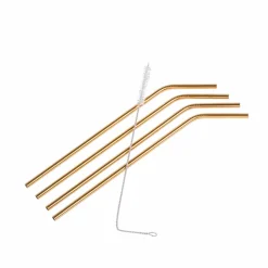 FANCY Pailles à Cocktail Avec Brosse Argent^CASA Hot