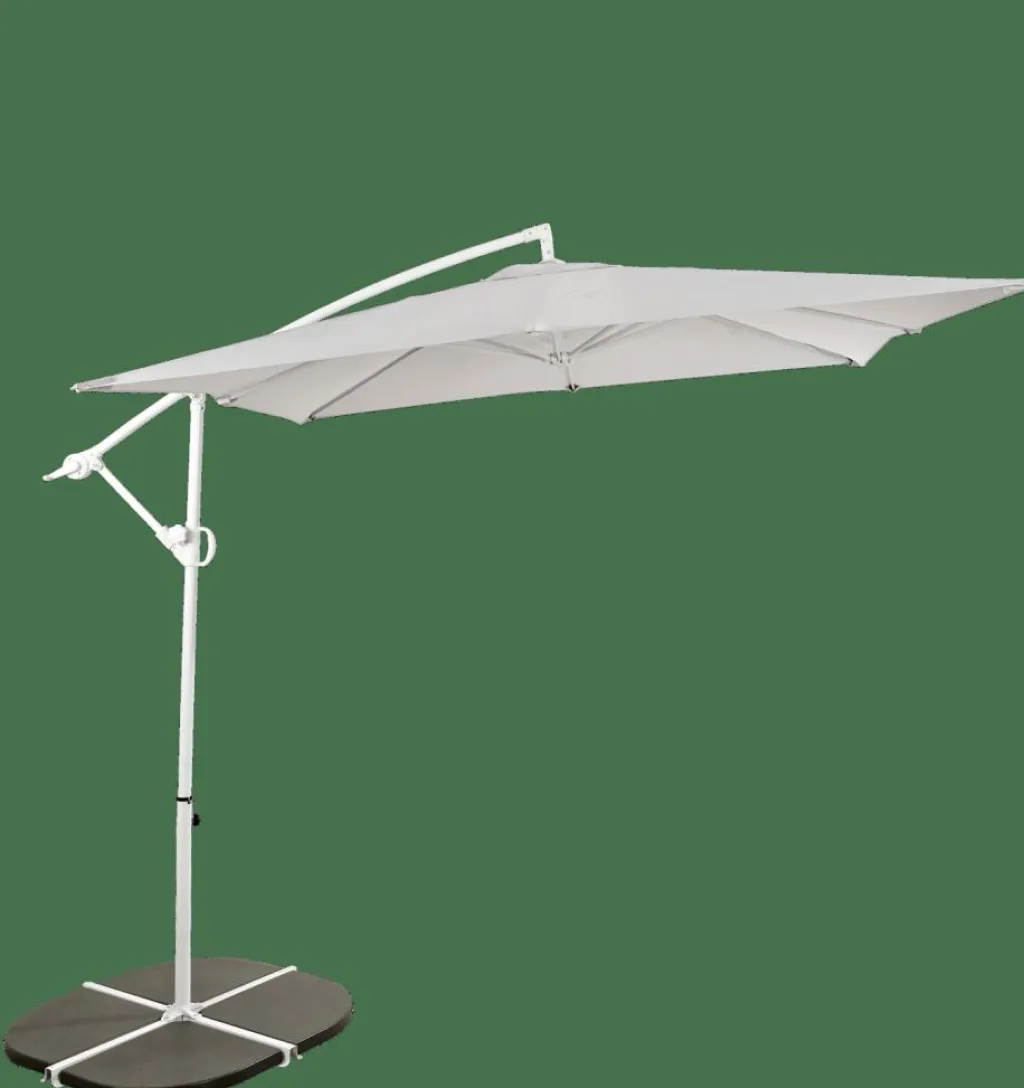 FIJI Parasol Déporté Sans Pied De Parasol Gris Clair^CASA Best