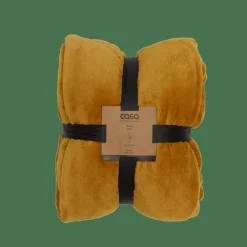 FLANELLA Plaid Jaune Foncé^CASA New