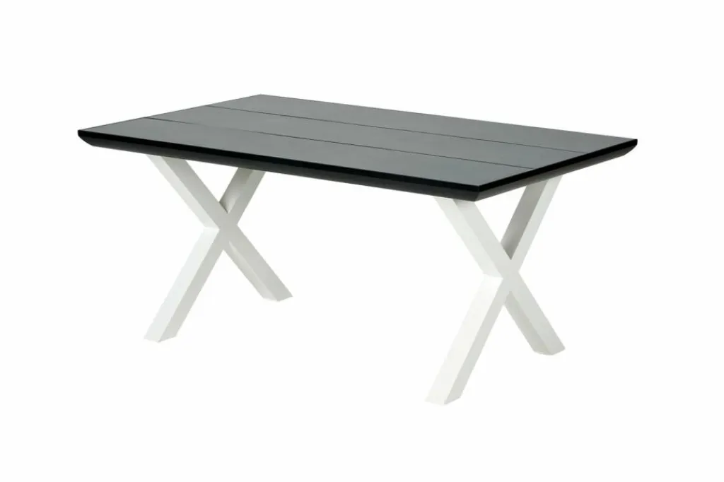 FORMAX Table De Jardin Avec Pieds X Noir/blanc^CASA Online