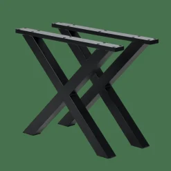FORMAX Table De Jardin Avec Pieds X Natural/noir^CASA Online