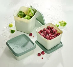 FREEZER Boîtes Congélation Set De 10 Menthe, Vert Foncé^CASA Online
